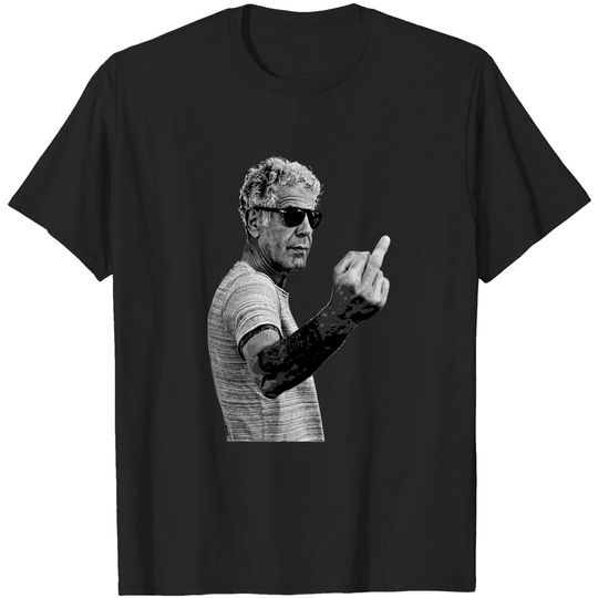Anthony Bourdain Middle Finger T-Shirt