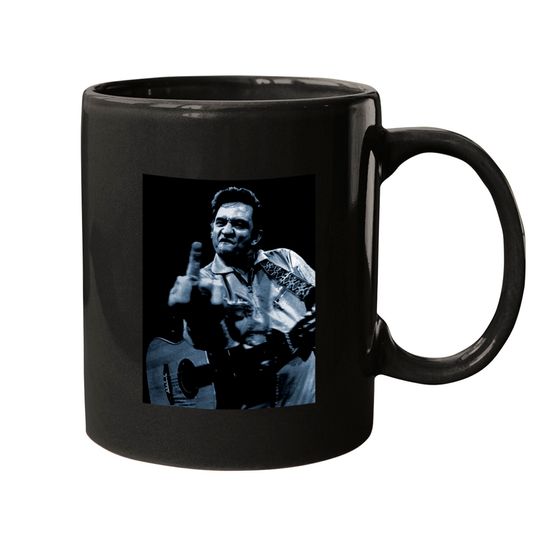 Johnny Cash Middle Finger Mugs