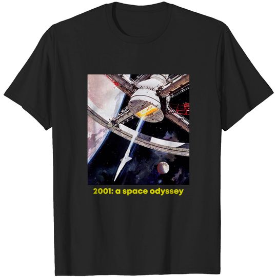 Discover T-Shirt 2001 A Space Odyssey Space Sci Fi Vintage Retro Cult Movie Kubrick
