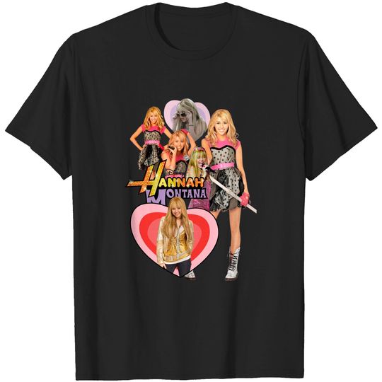 Hannah Montana Shirt, Miley Cyrus Printed Graphic Tee