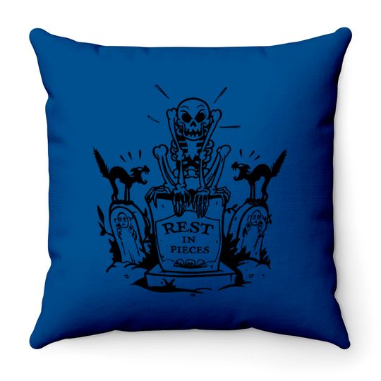 Funny Disney Dancing Skeleton Throw Pillows, Silly Symphony 1929