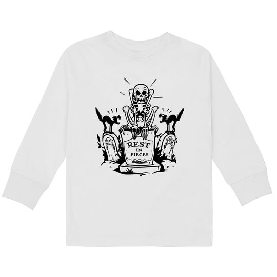 Funny Disney Dancing Skeleton Kids Long Sleeve T-Shirts, Silly Symphony 1929