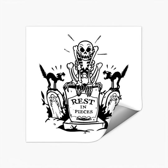 Funny Disney Dancing Skeleton Stickers, Silly Symphony 1929