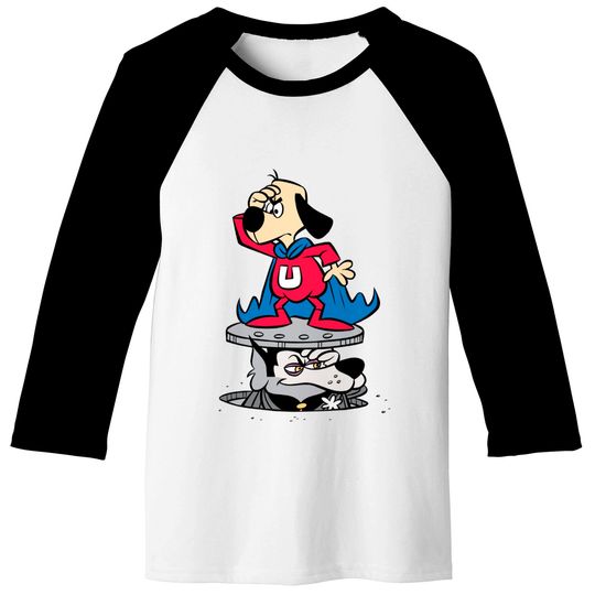 Underdog | Underdog & Riff Raff On Look-Out Baseball Tees