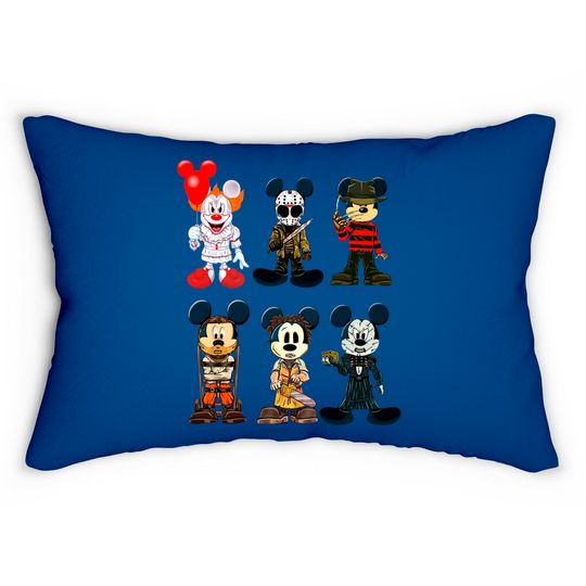 Disney Halloween Mickey Mouse Style Horror Character Halloween Movie Lumbar Pillows