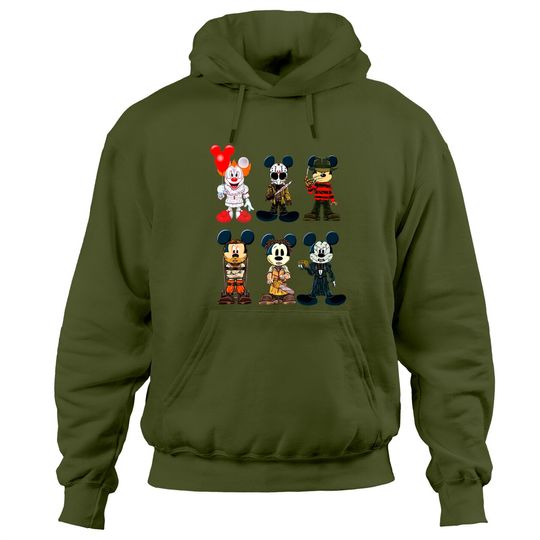 Disney Halloween Mickey Mouse Style Horror Character Halloween Movie Hoodies