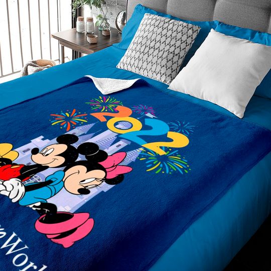 Discover Vintage Walt Disney World 2022 Baby Blankets, Disney Family Vacation 2022 Baby Blankets