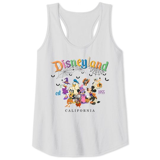 Vintage Disneyland Halloween Tank Tops, Retro Mickey and Friends Disneyland Tank Tops