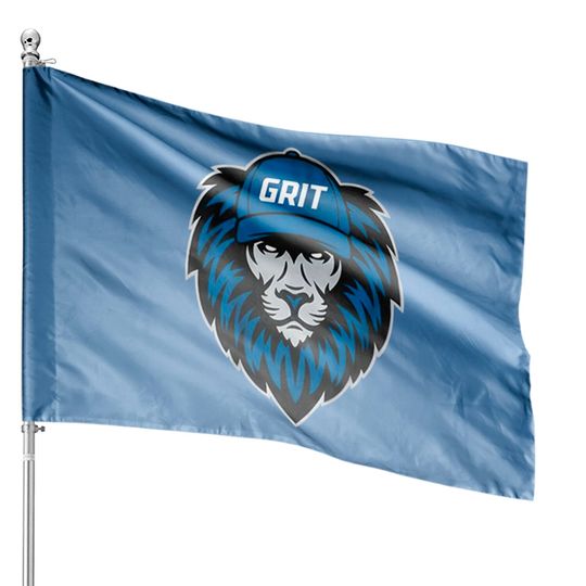 Grit House Flags, Detroit Lions Dan Campbell Grit House Flags