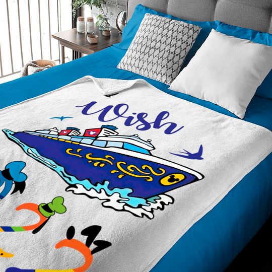 Disney Wish Cruise family Baby Blanket 2022, Cruise Baby Blanket 2022, Disney cruise family Baby Blankets
