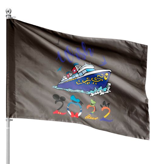 Disney Wish Cruise family House Flag 2022, Cruise House Flag 2022, Disney cruise family House Flags