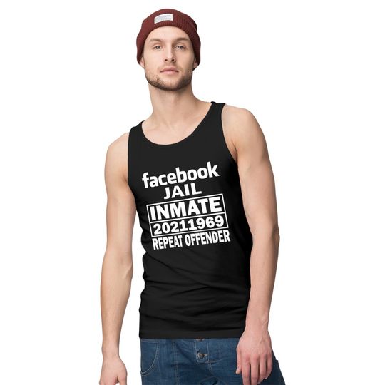 Facebook Jail White Tank Tops