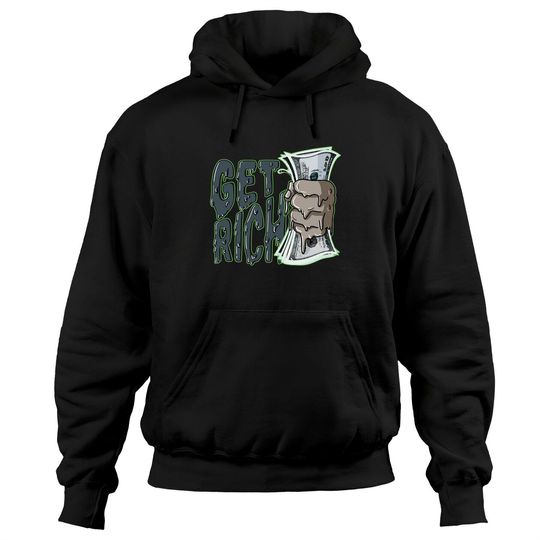 Get Rich Unisex Hoodie Match Jordan 5 Retro Green Bean