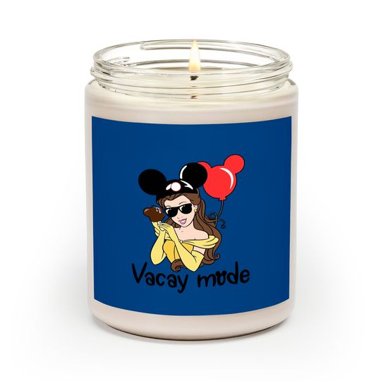 Belle Vacay Mode Scented Candles, Beauty and the Beast Characters Scented Candles, Belle Disney World Scented Candles