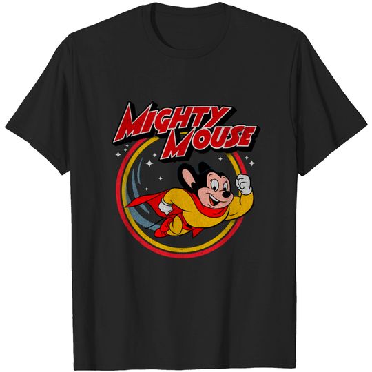 Distressed Mighty Mouse - Mighty Mouse - T-Shirt