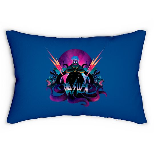 Disney Villains Ursula 90s Rock Band Neon Lumbar Pillows