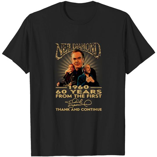 Neil Diamond 1960 62 Years From The First Thank And Continue T-Shirt, Neil Diamond Shirt Fan Gifts, Neil Diamond Vintage Shirt