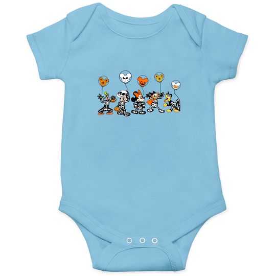 Disney Halloween Skeleton Onesies, Disney Halloween Matching Onesies