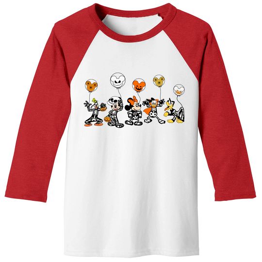 Disney Halloween Skeleton Baseball Tees, Disney Halloween Matching Baseball Tees
