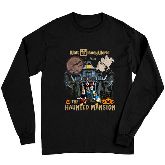 Vintage Disney Ride Long Sleeves, Vintage Haunted Mansion Comfort Long Sleeves, Mickey Halloween Long Sleeves