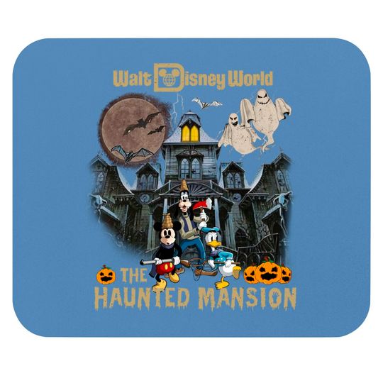 Vintage Disney Ride Mouse Pads, Vintage Haunted Mansion Comfort Mouse Pads, Mickey Halloween Mouse Pads