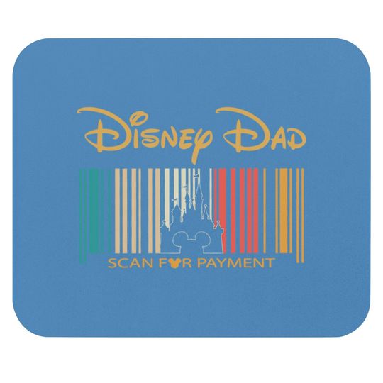 Disney Dad Scan For Payment Mouse Pads, Barcode Disney Castle Mouse Pad
