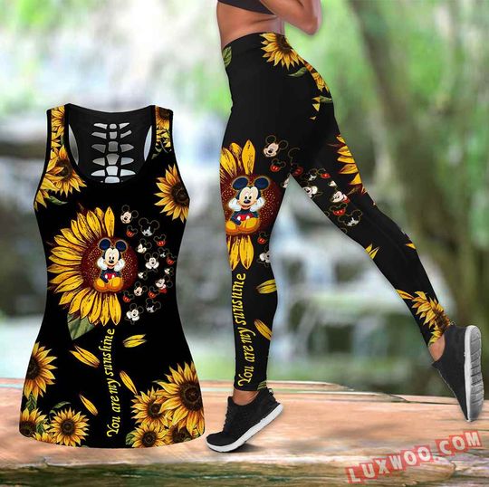 Disney Halloween Hollow Tank Top Legging Sets