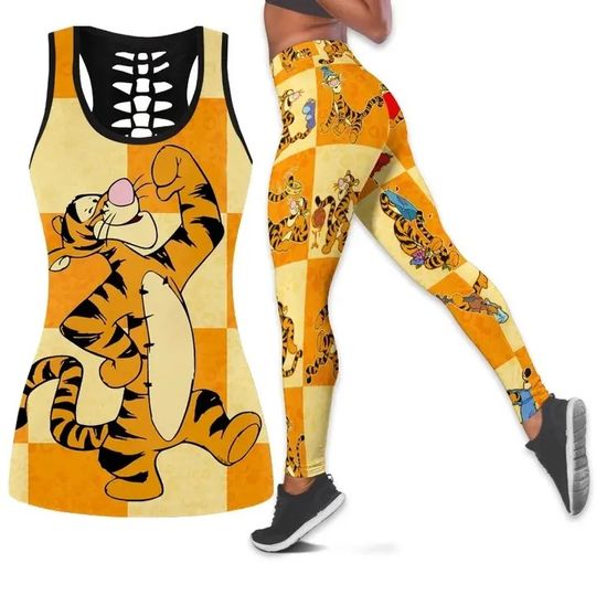 Disney Halloween Hollow Tank Top Legging Sets