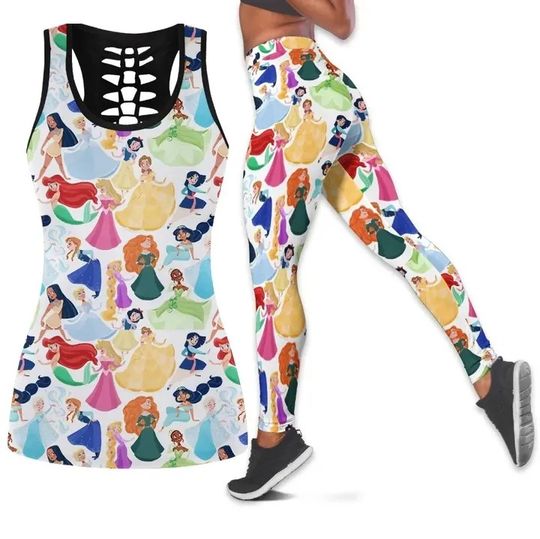 Disney Halloween Hollow Tank Top Legging Sets