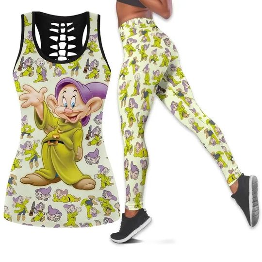 Disney Halloween Hollow Tank Top Legging Sets