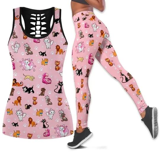 Disney Halloween Hollow Tank Top Legging Sets