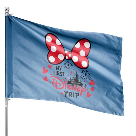 My first Disney Trip House Flags