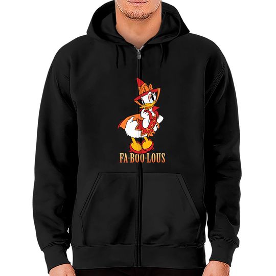 Daisy Disney Halloween Daisy Duck Witch Costume Fa-Boo-Lous Unisex Gift Zip Hoodies