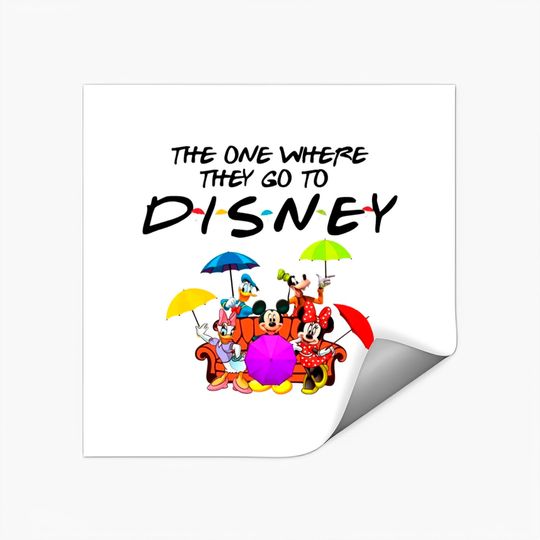 Discover The One Where They Go To Disney Friends Stickers