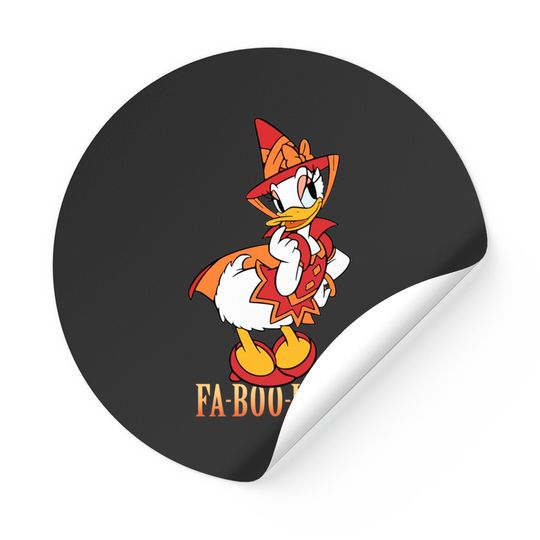 Daisy Disney Halloween Daisy Duck Witch Costume Fa-Boo-Lous Unisex Gift Stickers
