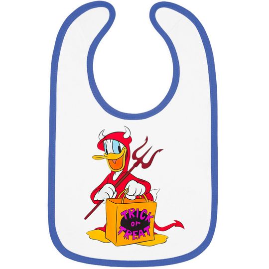 Disney Halloween Donald Duck Devil Trick or Treat Bibs Unisex Gift Bibs