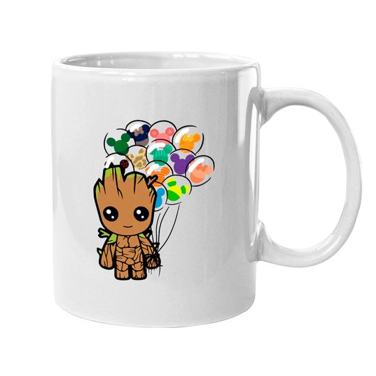 Disney BABY GROOT Mugs, Disney Groot With Mickey Balloon Mugs