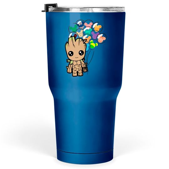 Disney BABY GROOT Tumblers 30 oz, Disney Groot With Mickey Balloon Tumblers 30 oz