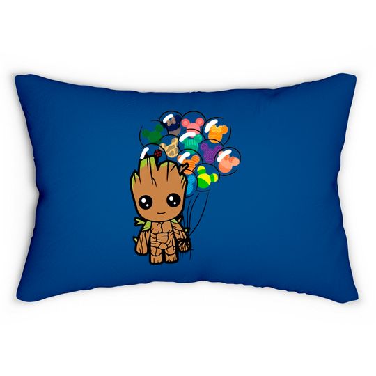 Disney BABY GROOT Lumbar Pillows, Disney Groot With Mickey Balloon Lumbar Pillows