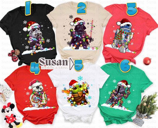 Star wars Christmas lights Disney Christmas 2022 shirt, WDW Disneyland shirt