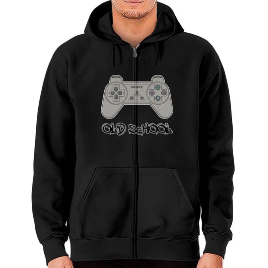 Playstation Old School Design - Playstation 1 - Zip Hoodies