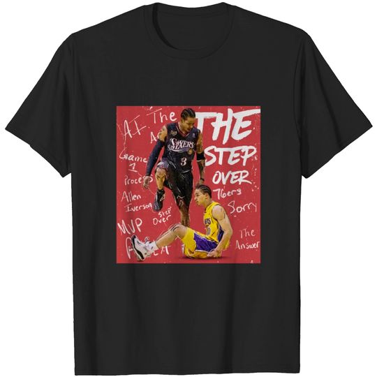Allen Iverson "The Stepover" Stepping Over Tyronn Lue T-Shirt
