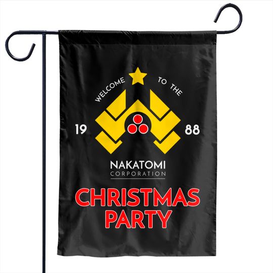 Nakatomi Corp Christmas Party 1988 Garden Flags - Die Hard - Garden Flags