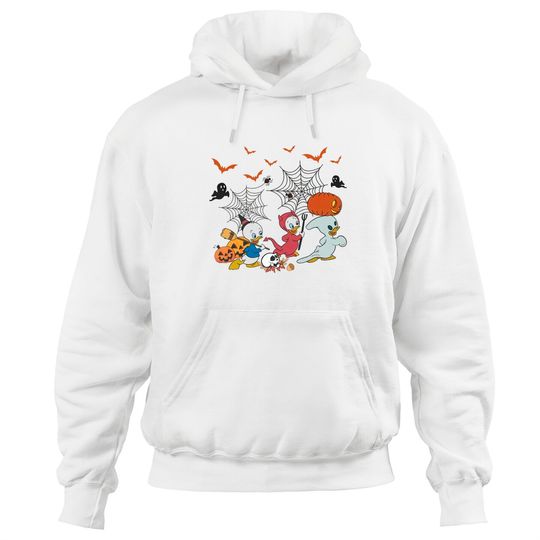 Disney Characters Halloween Hoodies, Huey Dewey, and Louie, Disney Trip 2022, Spooky Season, Scary Pumpkin Hoodies, Little Duck, Cute Fall Hoodies