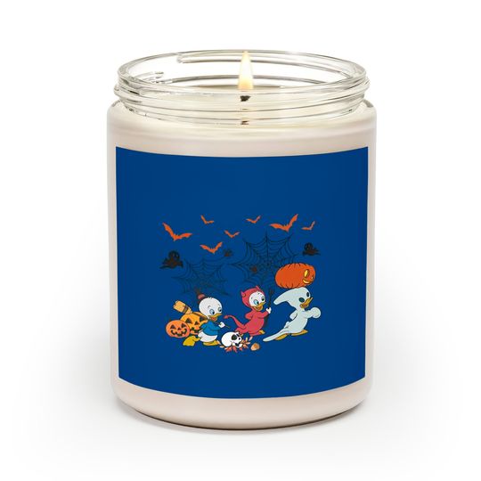 Disney Characters Halloween Scented Candles, Huey Dewey, and Louie, Disney Trip 2022, Spooky Season, Scary Pumpkin Scented Candles, Little Duck, Cute Fall Scented Candles