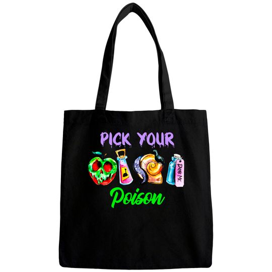 Pick Your Poison Bags, Disney Villain Bags, Halloween Bags