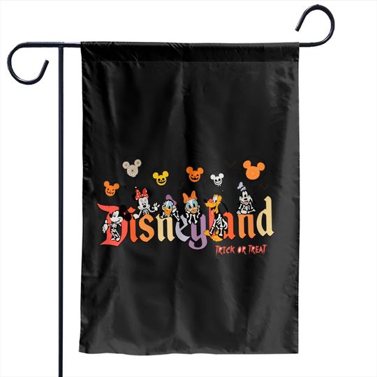 Vintage Disneyland Halloween Garden Flags