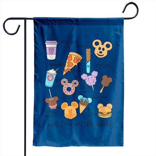 Disney Snack Garden Flags I'm Here For The Snacks Garden Flags