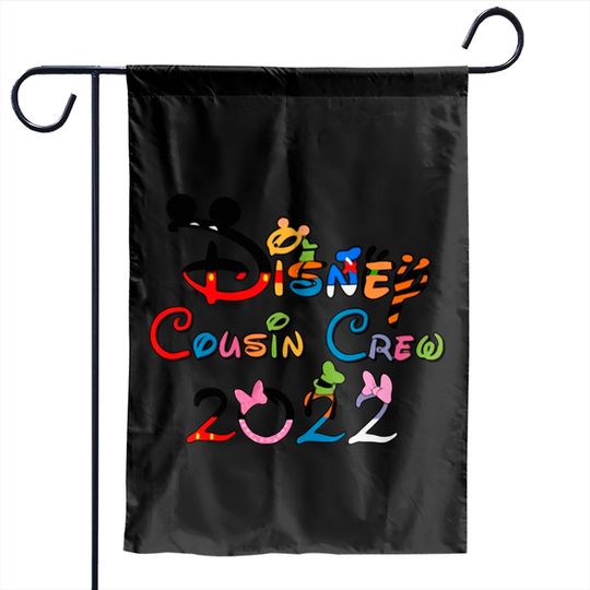 Matching Disney Cousin Garden Flags, Disney Vacation Garden Flags, Disney Cousin Crew, Disney family Garden Flags, Family Vacation 2022 Garden Flags