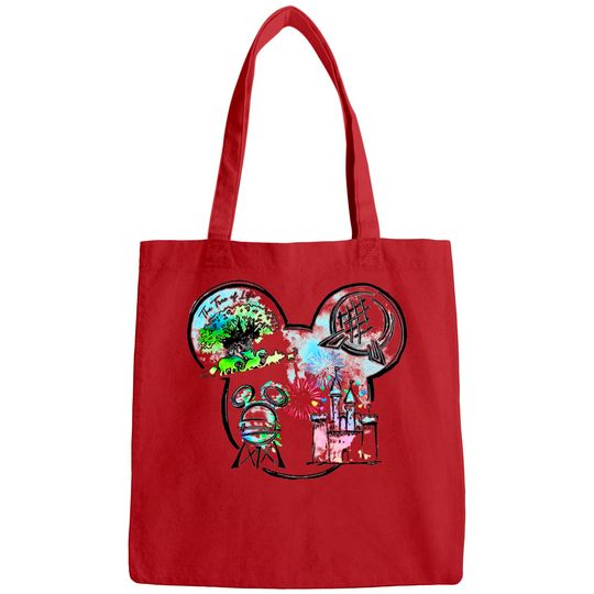 Disney Watercolor Bags, Disney Animal Kingdom Bags, Disney Epcot Bags, Disney Castle Bags, Hollywood Studios Bags, Disneyland Bags